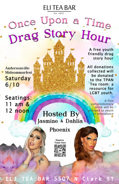 Drag Story Hour fundraiser Saturday 6/10