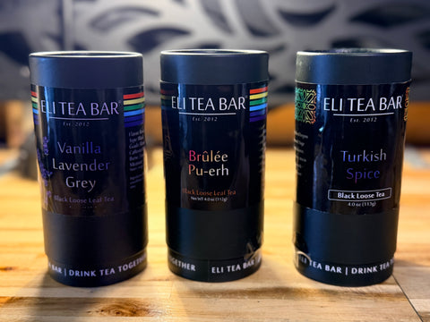 3 Black Tea Loose Leaf Tea Canister Combo Set