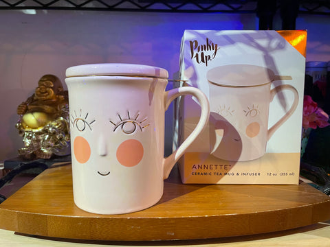 Annette Hello Face Mug with Infuser